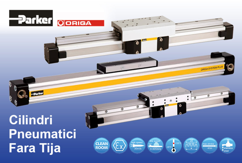 Cilindrii fără tijă Parker-Origa - Inovație și eficiență în automatizare