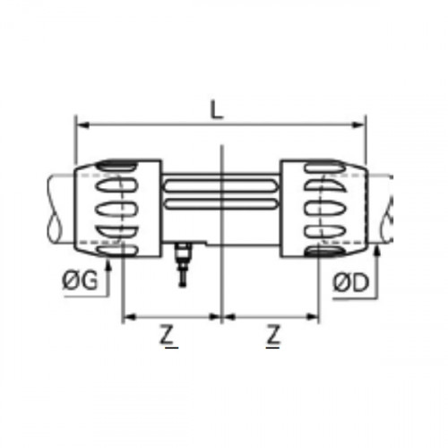 Racord rapid drept Transair, cu aerisire, Ø25, Ø40