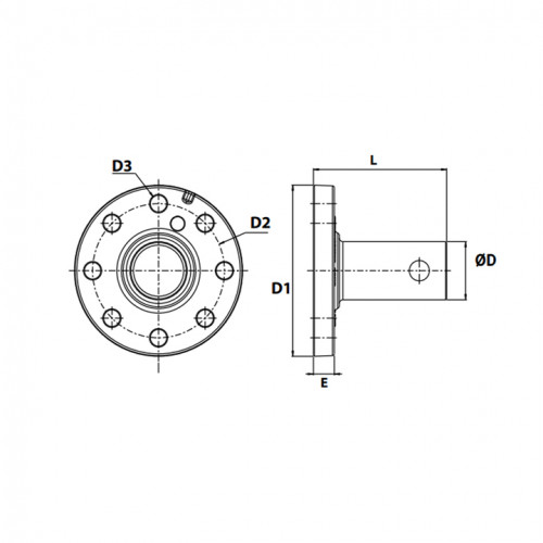 Flansa Transair, EN-ISO din aluminiu