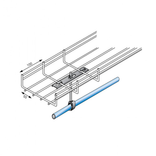 Element de fixare pe canalul de cabluri