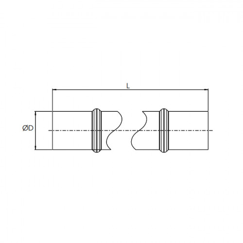 Teava inox, Transair - Ø42, Ø60