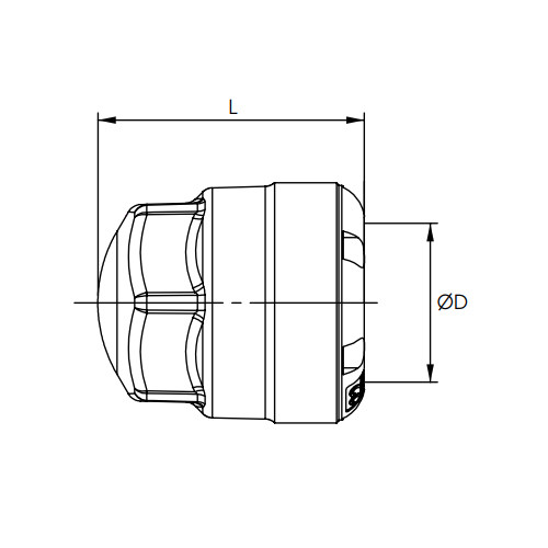 Capac teava inox Transair, Ø22, Ø28