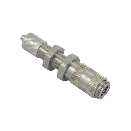Cupla rapida mama, seria 20 inox, de panou, cu racord cu strangere