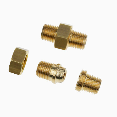 Racord niplu 3 piese, alama, filet exterior BSPT