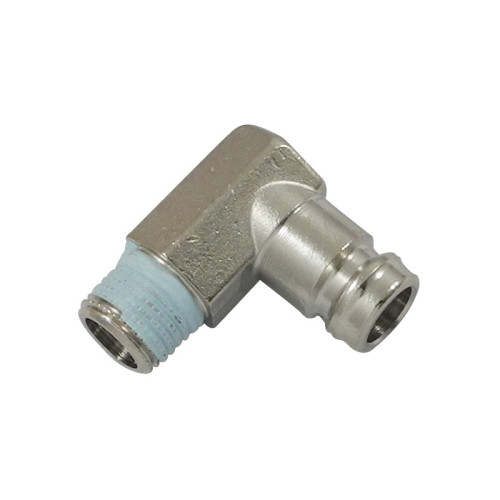 Cupla rapida tata, seria 10/11, cu racord L 90°, filet exterior