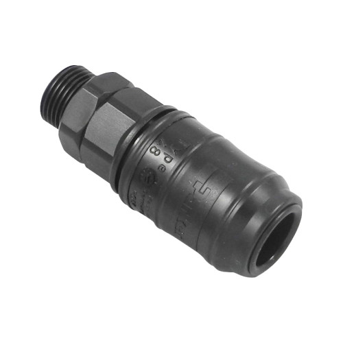 Cupla rapida mama, seria 48 termoplastic, filet exterior
