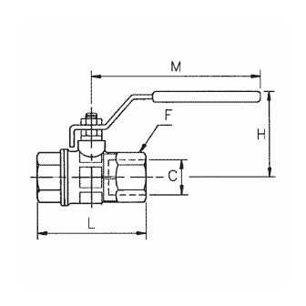 Robinet cu sfera, filet NPT