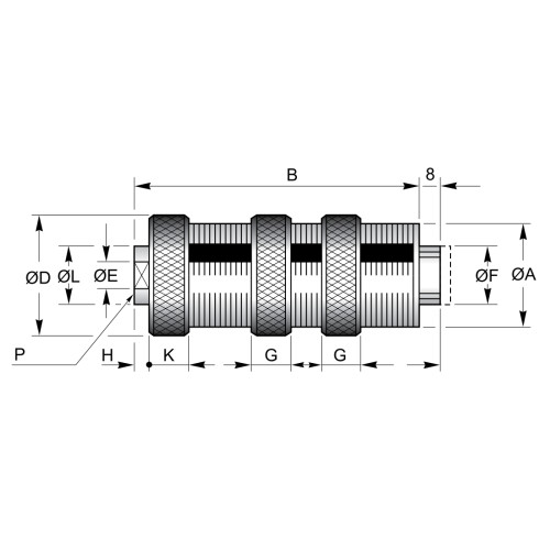 Cilindru pneumatic cu amplificare pneumo-hidraulica, seria VB