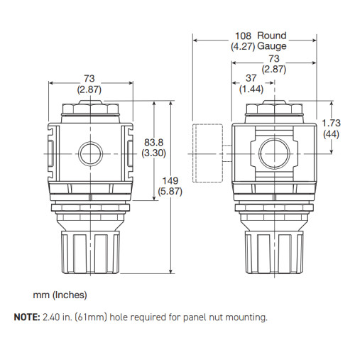 Regulator de presiune, seria P33 Parker Global