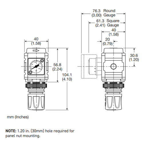 Regulator de presiune, seria P31 Parker Global