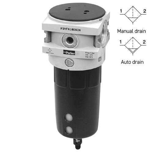 Filtru-separator, seria P3Y Parker-Origa