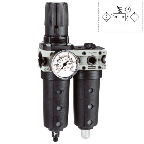 Grup preparare aer FRL compact, seria P3X Parker-Origa