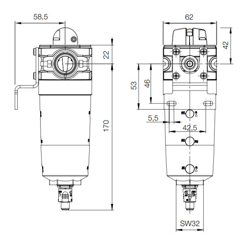 Submicrofiltru seria P3X Parker-Origa