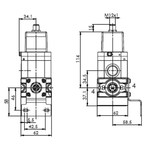 Regulator proportional de presiune, electronic, seria P3X Parker-Origa