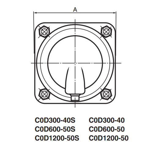 Cilindru pneumatic cu diafragma, seria C0D