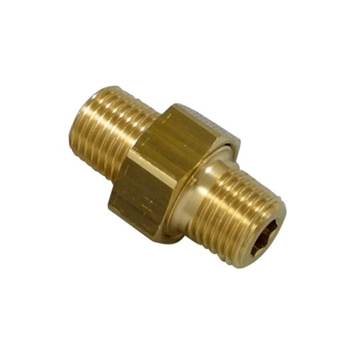 Racord niplu 3 piese, alama, filet exterior BSPT