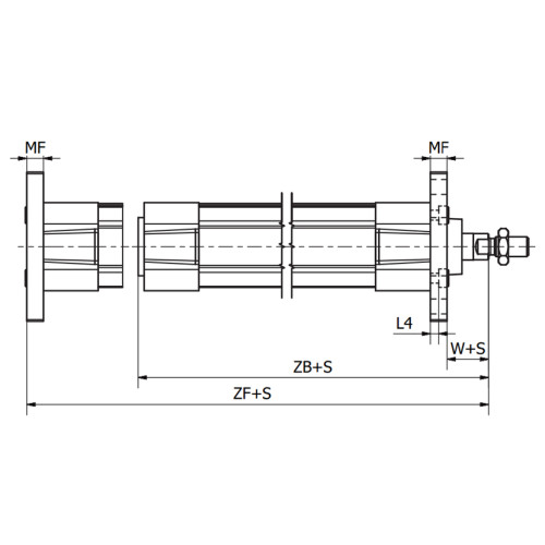 Flansa de fixare cilindru pneumatic