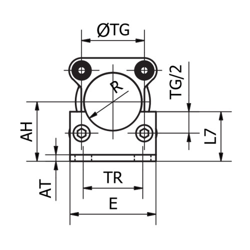 Accesorii de fixare tip L pentru cilindru pneumatic