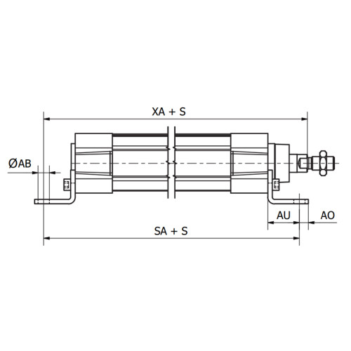 Accesorii de fixare tip L pentru cilindru pneumatic