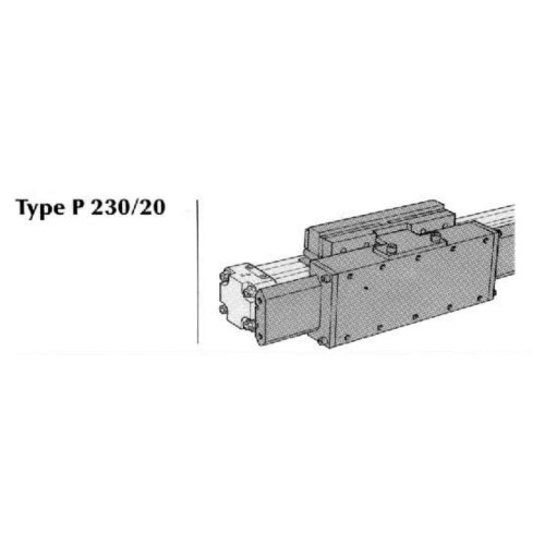 Cilindru pneumatic fara tija ORIGA, cu ghidaj, seria P230