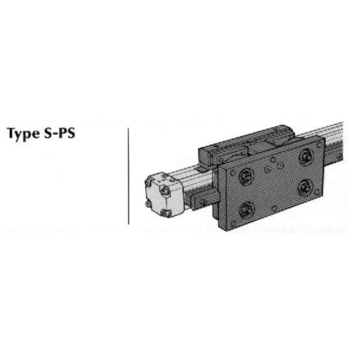 Cilindru pneumatic fara tija ORIGA, cu ghidaj cu role, seria S-PS