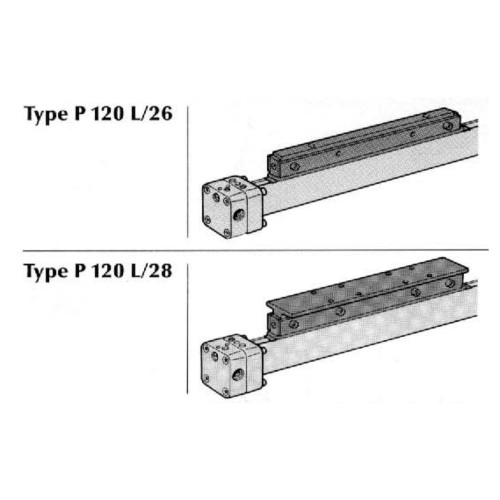 Cilindru pneumatic fara tija ORIGA, seria P120