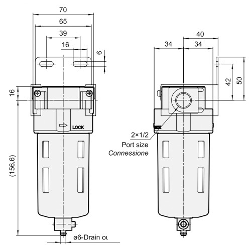 Filtru-separator, seria TU-F4