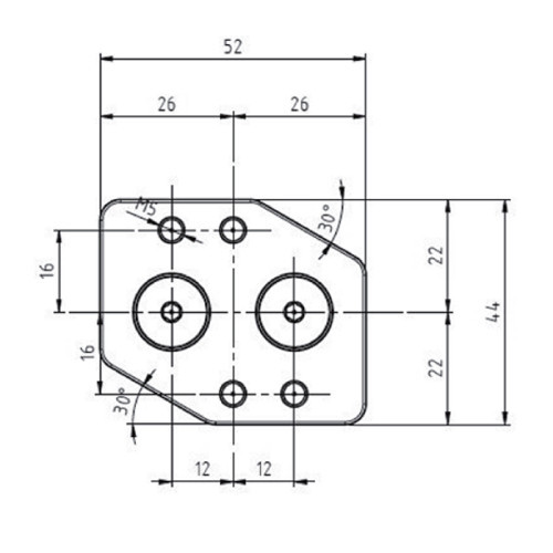 Valva axiala cu magnet, normal inchis, garnituri EPDM