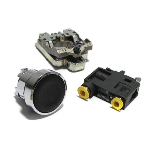 Valva pneumatica 3/2 de panou, actionare cu buton prin apasare, revenire cu arc