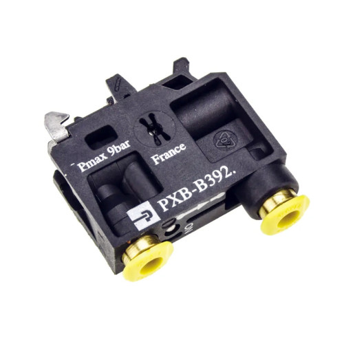 Valva 3/2 pneumatica, seria PXB, pentru actionare cu buton, racorduri push-in tub Ø4 mm