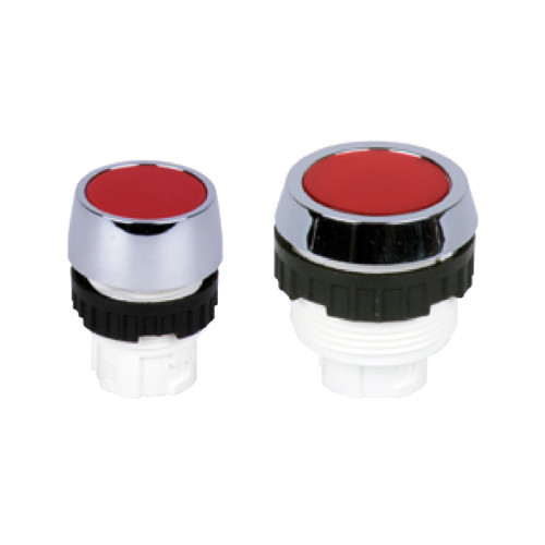 Buton plat, actionare prin apasare si revenire cu arc, Parker-Origa