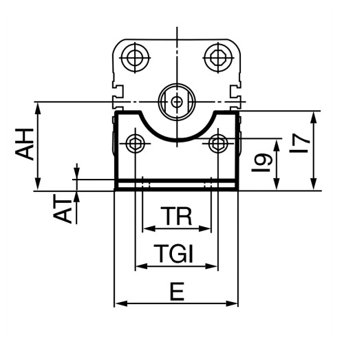 Accesorii de fixare tip L pentru cilindru pneumatic  compact, seria P1P