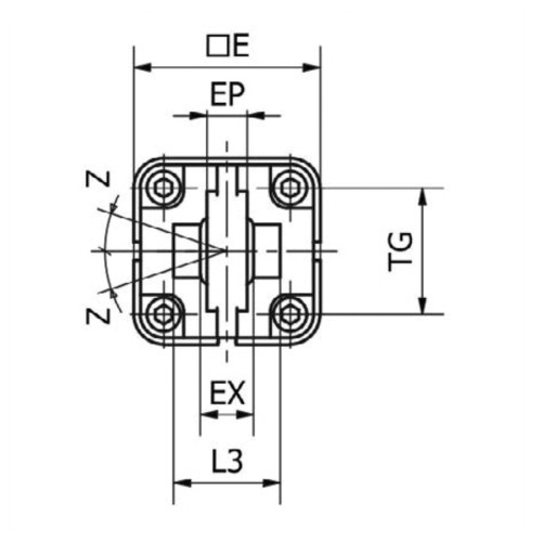 Flansa cu articulatie sferica