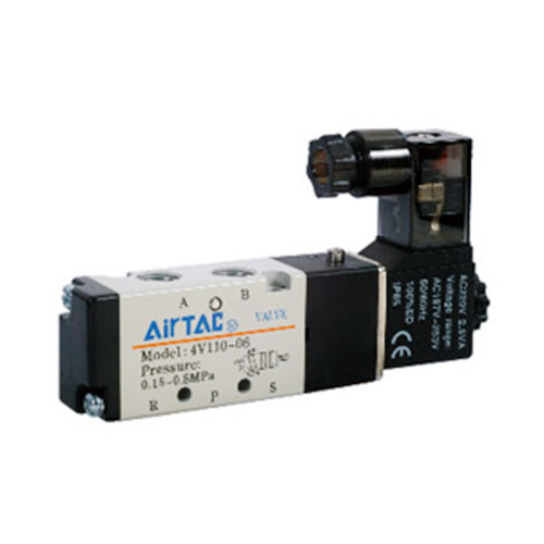 Valva 5/2, seria 4V100, actionare electrica, revenire cu arc