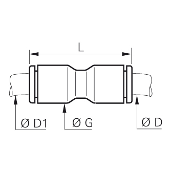 Racord rapid drept prelungitor, egal sau inegal, tub in inch