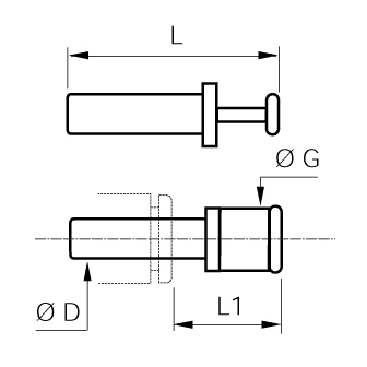 Dop pentru racord rapid push-in, tub in inch