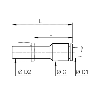 Racord rapid drept, reducator