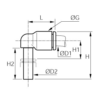 Racord rapid L, plug-in, egal sau inegal