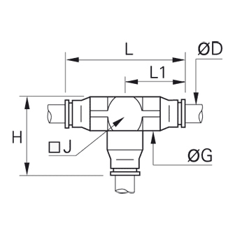 Racord rapid T