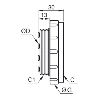 Conector multiplu mama