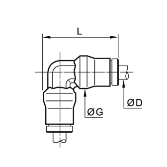 Racord rapid L, alama cu continut redus de plumb