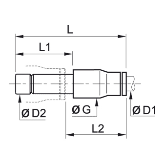 Racord rapid drept reducator