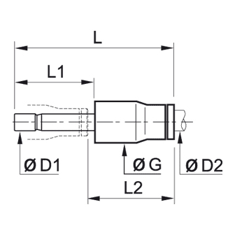Racord rapid drept adaptor (tub in inch / tub in mm)