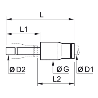 Racord rapid drept crescator