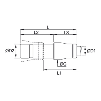 Racord rapid drept reducator, inox