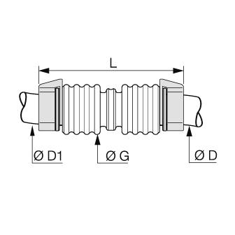 Racord rapid conector DB (Direct Buried) cu cleme de securizare