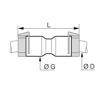 Racord rapid conector DI (Direct Install) cu cleme de securizare