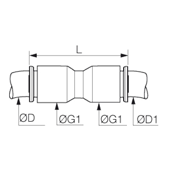 Racord rapid drept prelungitor, Liquifit+