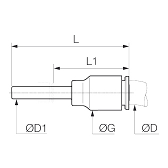 Racord rapid drept, Liquifit, crescator