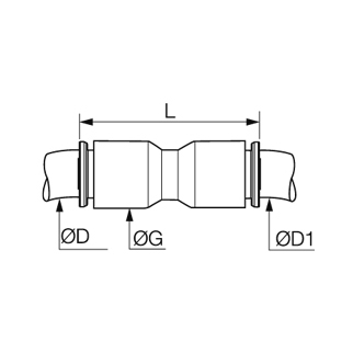 Racord rapid drept, LF6800, prelungitor